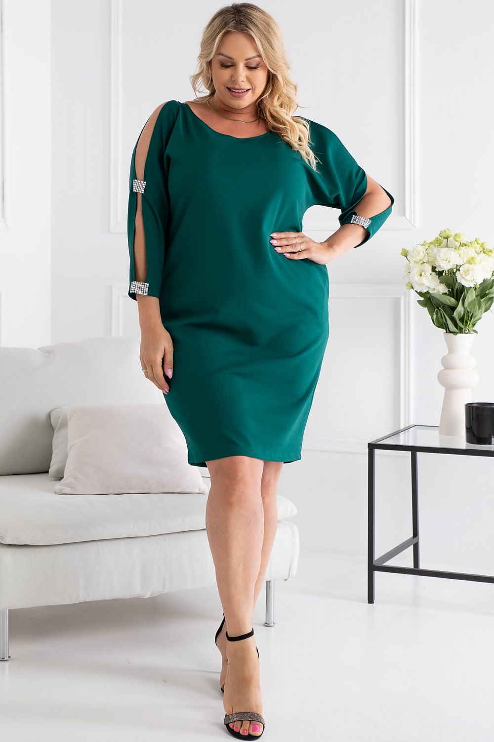  Plus size dress model 191382 Karko 