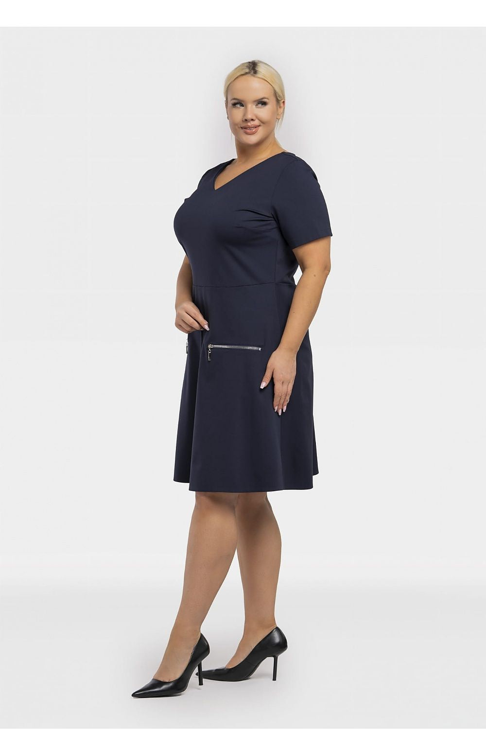  Plus size dress model 195022 Karko 