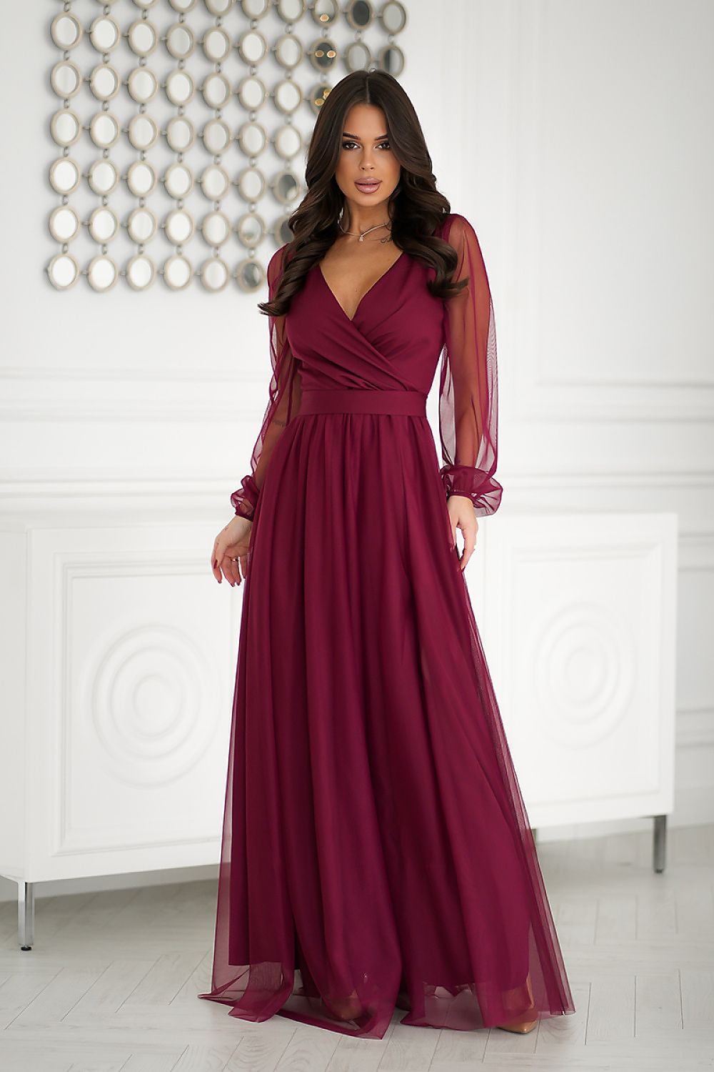  Long dress model 203762 Bicotone 