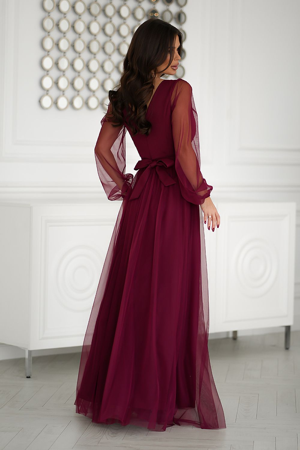  Long dress model 203762 Bicotone 