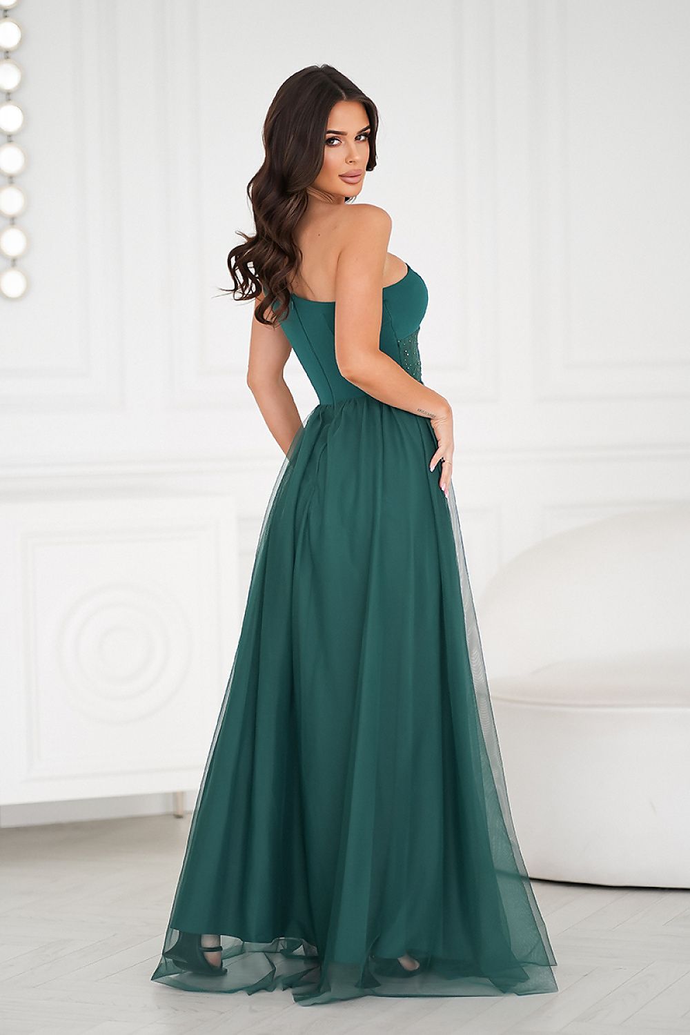  Long dress model 208533 Bicotone 