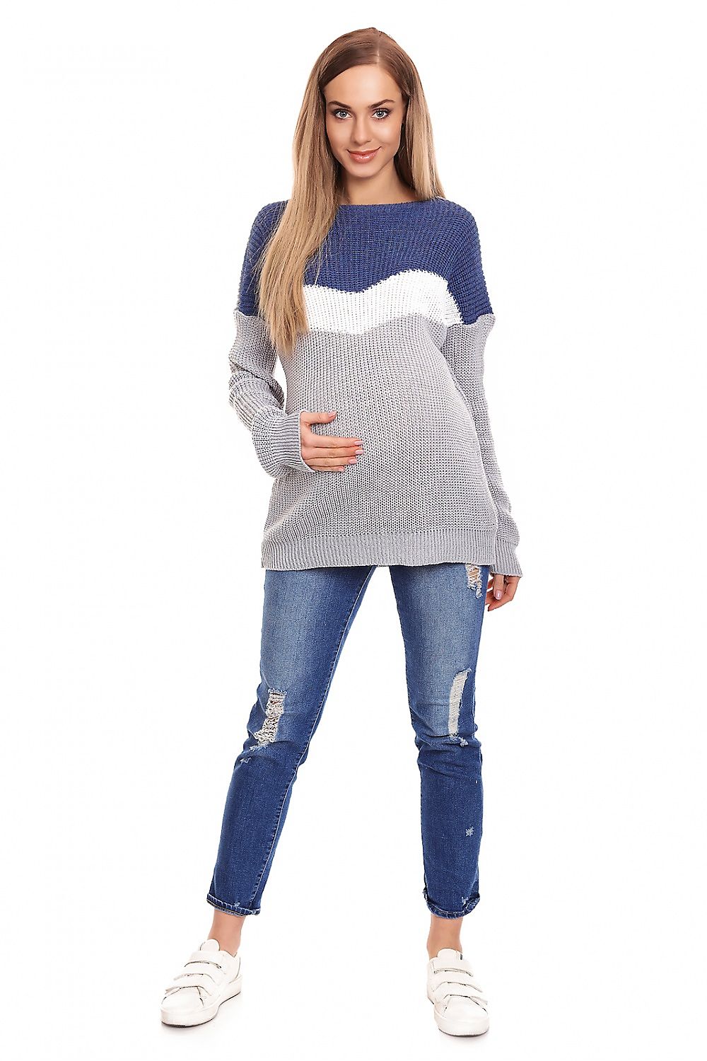  Pregnancy sweater model 132024 PeeKaBoo 