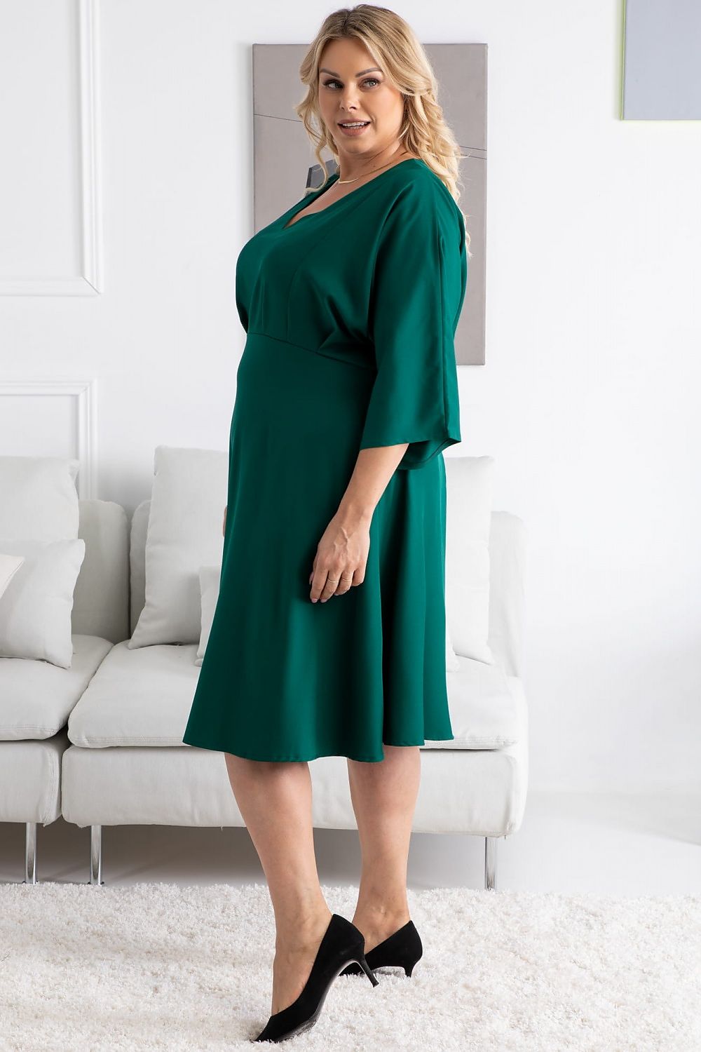  Plus size dress model 168958 Karko 