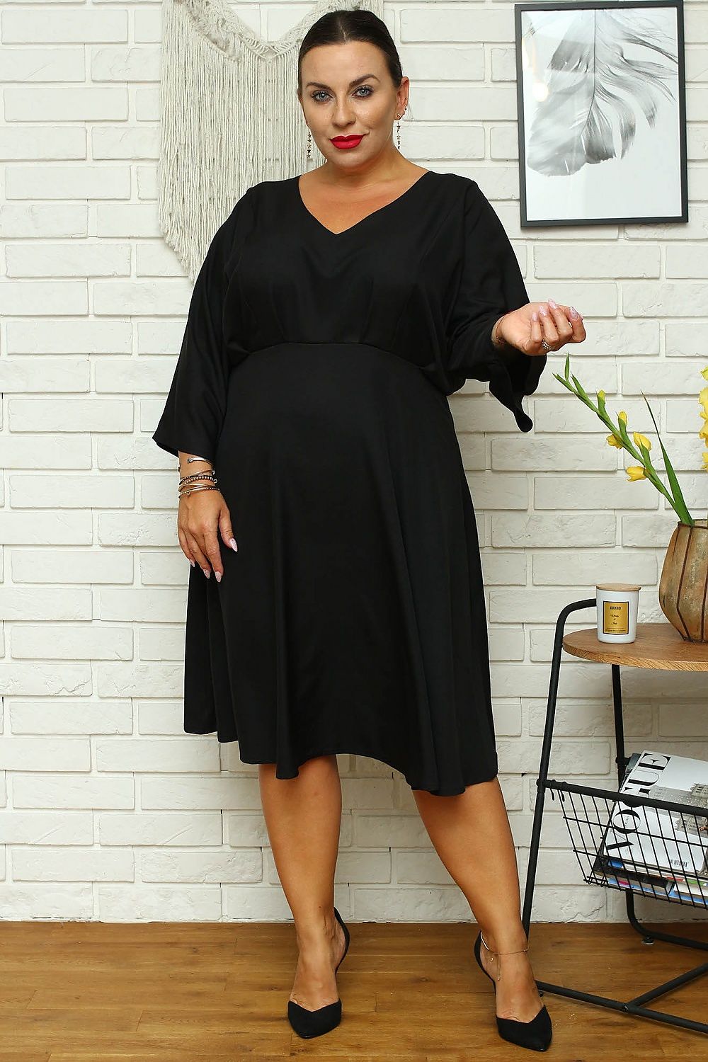  Plus size dress model 168959 Karko 