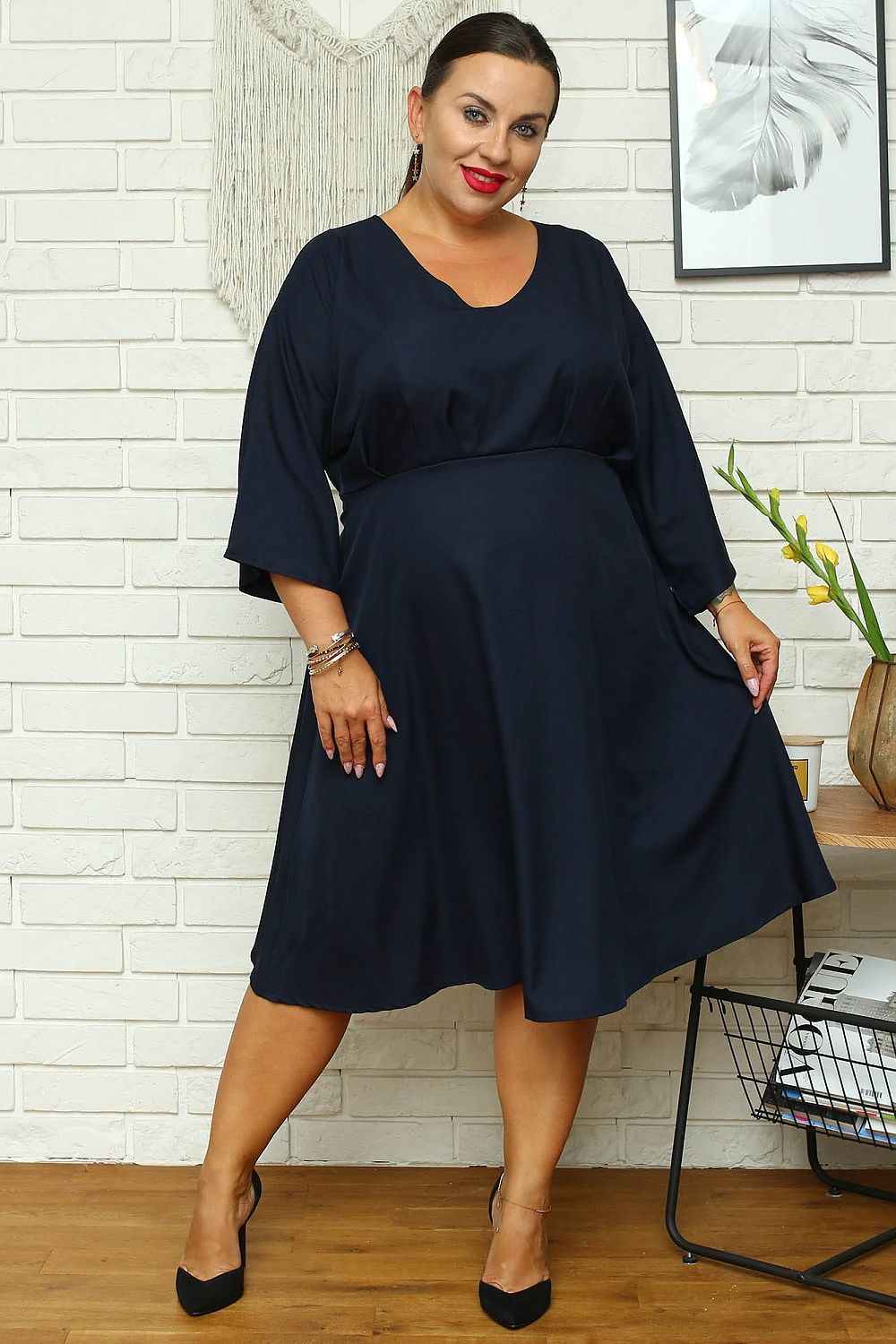  Plus size dress model 168960 Karko 