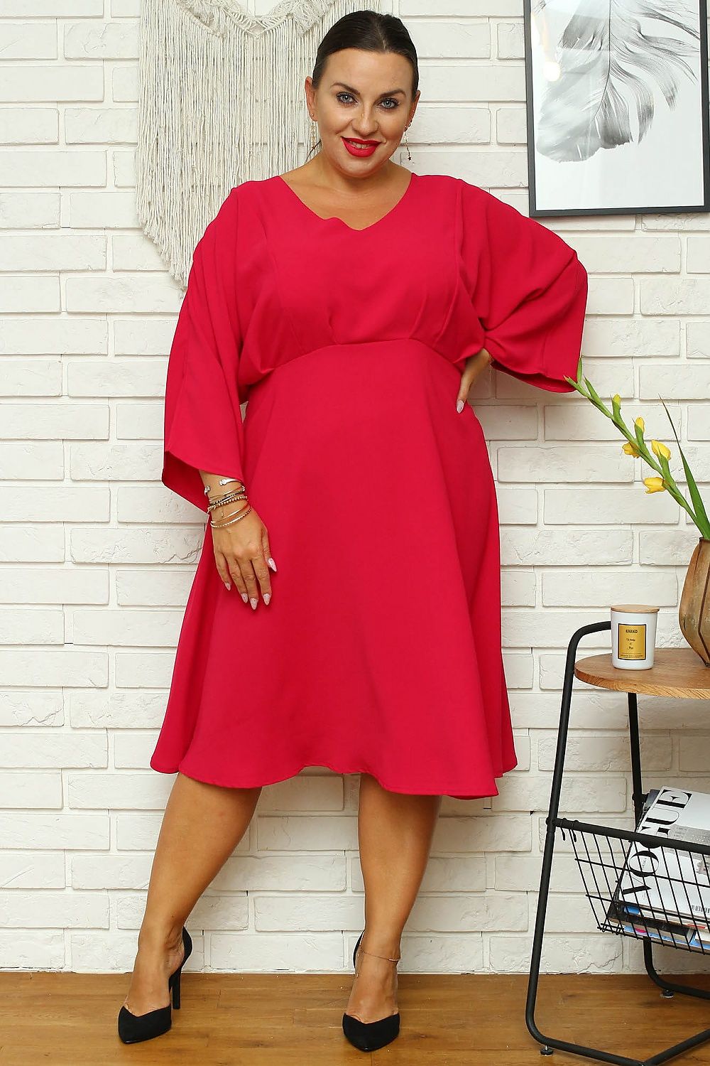  Plus size dress model 168961 Karko 