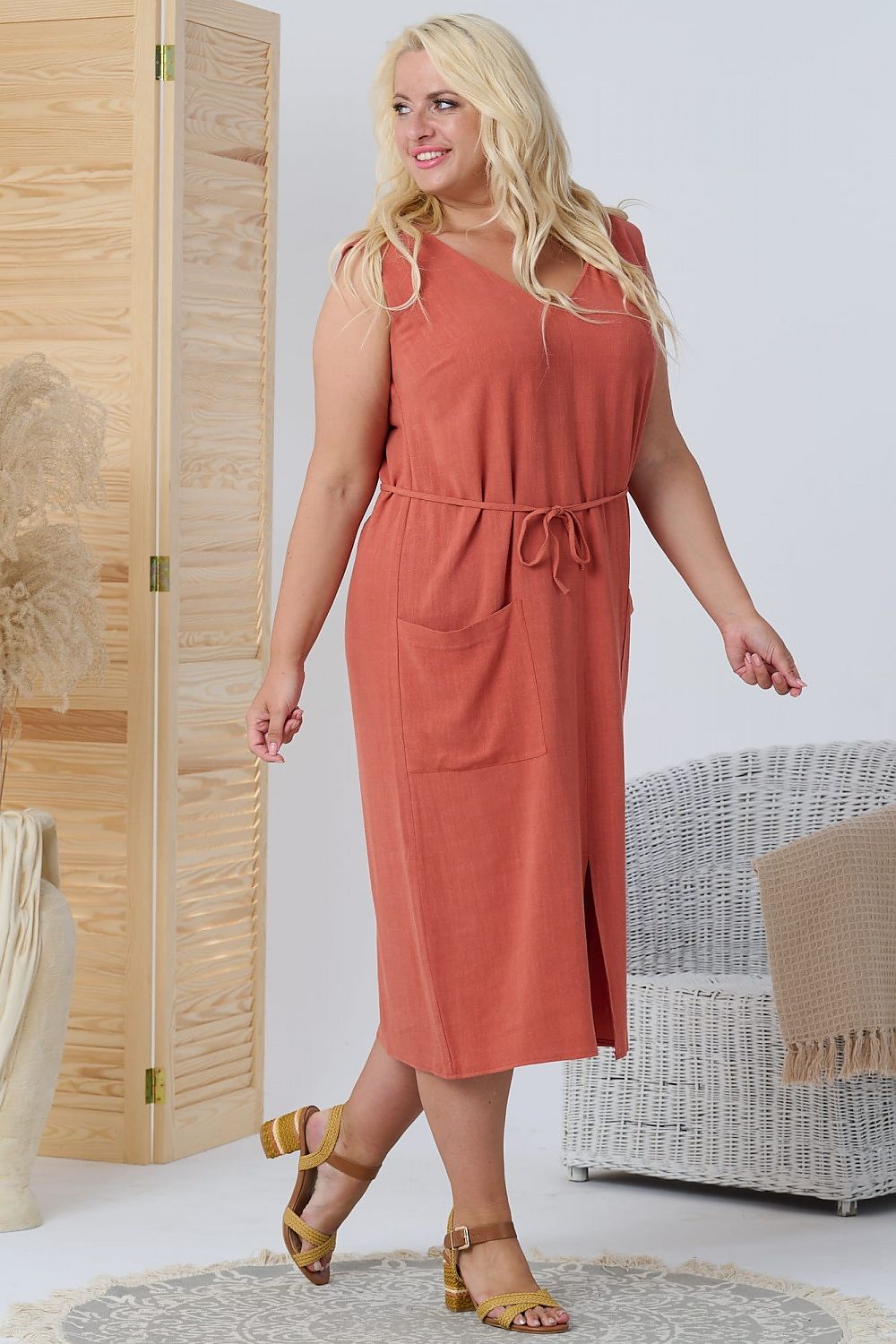  Plus size dress model 169038 Karko 