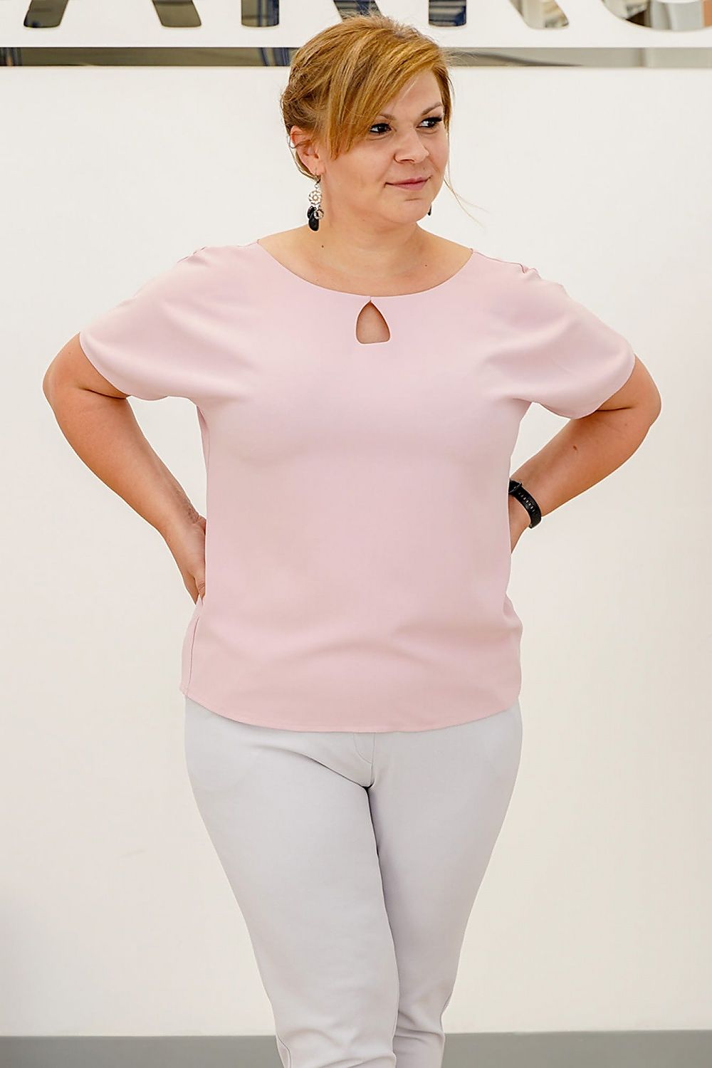  Plus size blouse model 169140 Karko 