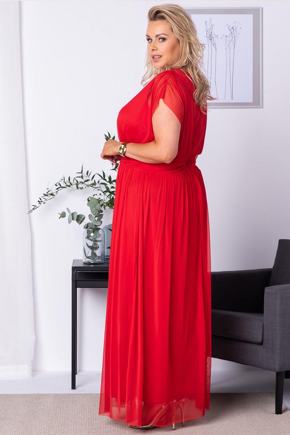  Plus size dress model 175249 Karko 