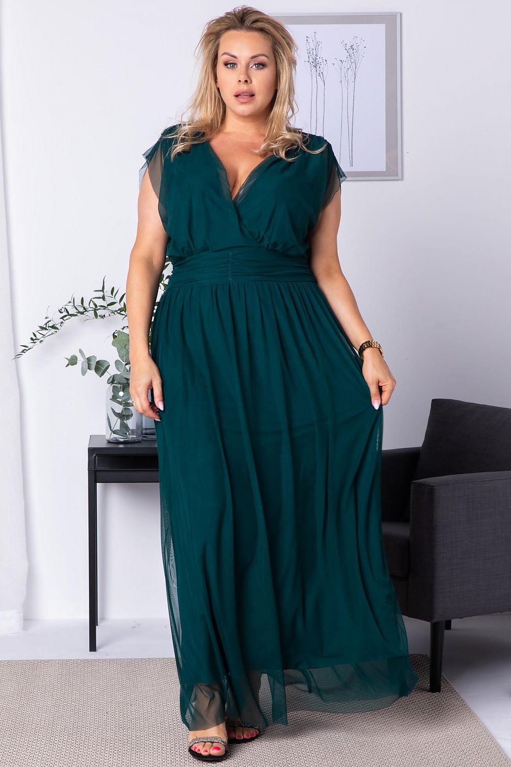  Plus size dress model 175251 Karko 