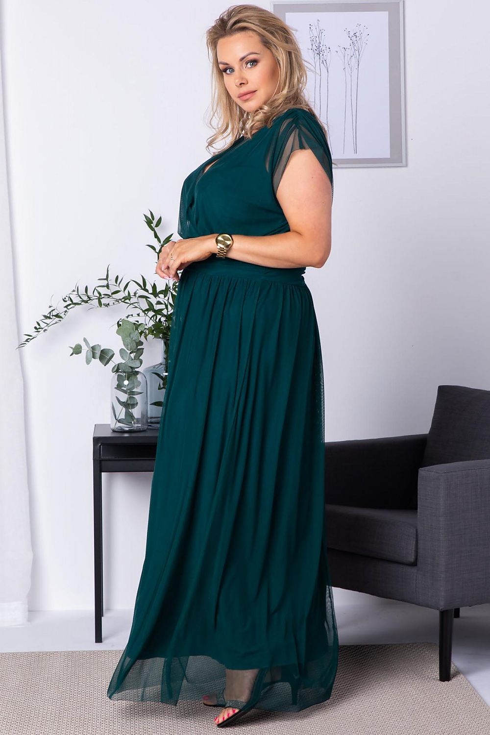  Plus size dress model 175251 Karko 