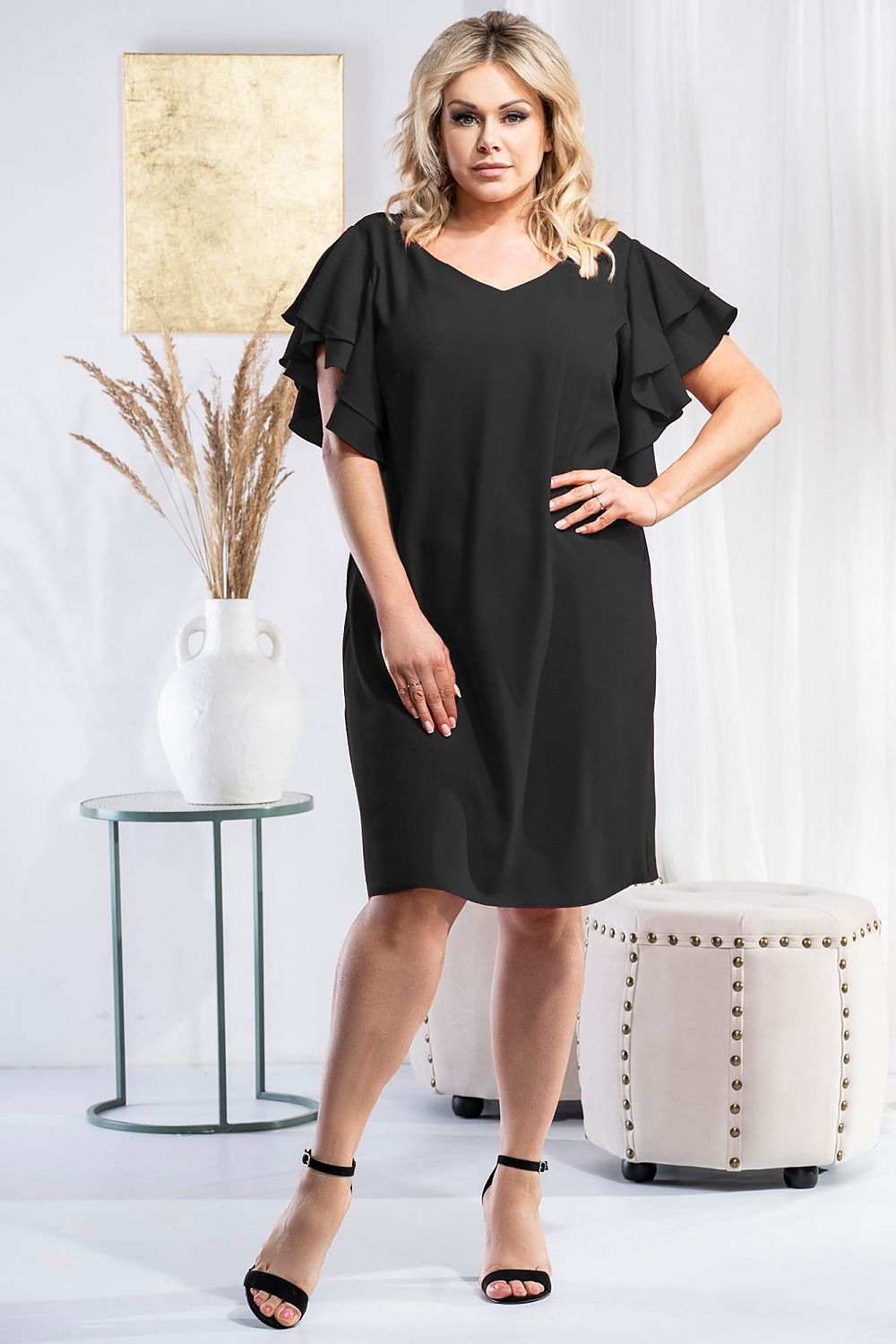  Plus size dress model 180442 Karko 